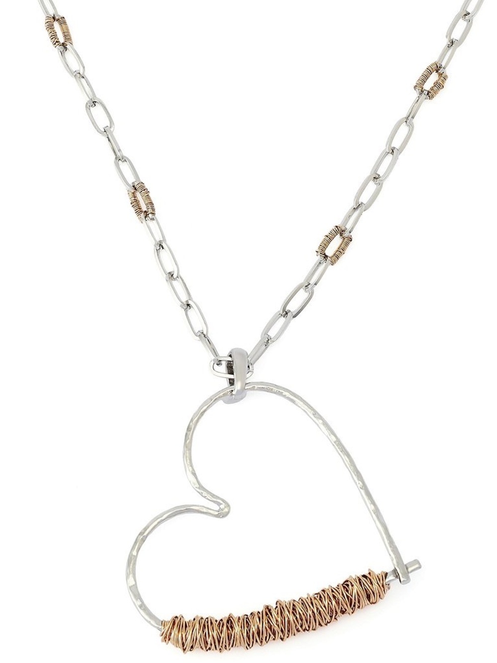 Robert Lee Morris SoHo Heart Long Pendant Necklace